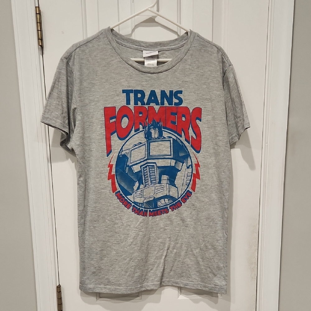 Transformers Graphic Gray Short Sleeve Tee